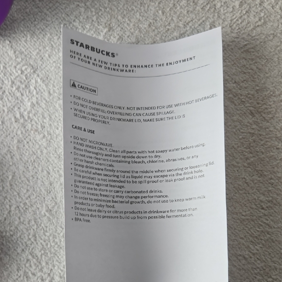 Starbucks Gradient Purple and Blue Tumbler with Straw - Picture 5 of 5